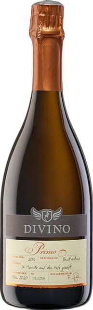 DIVINO Sekt Divino Primo, Brut Nature, Franken, 2017, 0,75 l - Bild 1