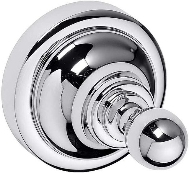 Brillantbad BETRO Kleiderhaken aus Messing in Chrom, B/T/H: 6,5 x 6,5 x 6,5 cm - Bild 1