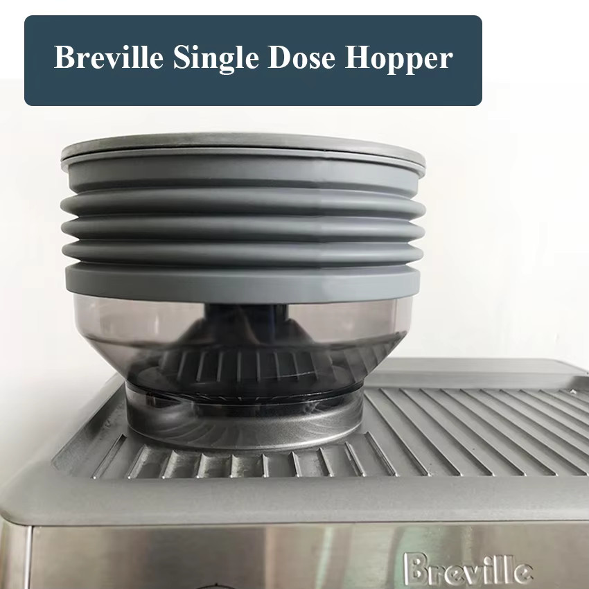 Breville Silikon Bohnenbehälter und Reinigungstrichter für Barista Express Hopper, Grau - Bild 2