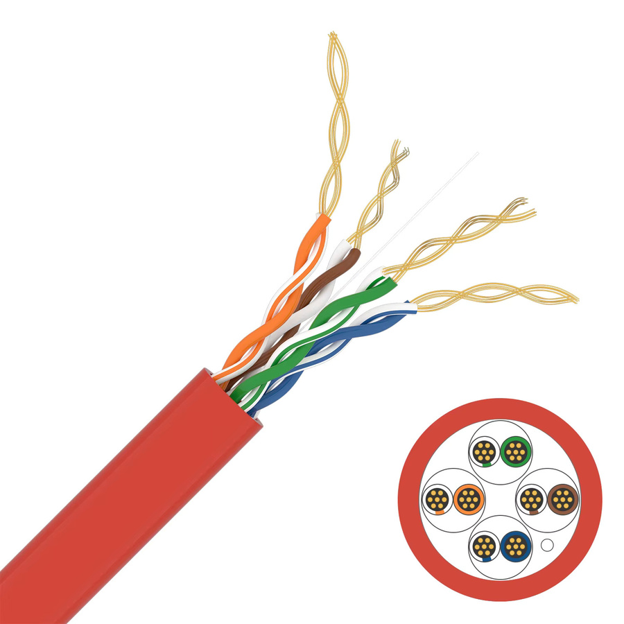 DBcable UTP Cat6 Ethernet-Patchkabel mit RJ45-Stecker in Rot für Router und LAN-Verbindungen - Bild 1