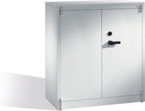 C+P Feuerschutzschrank Certos mit 3 Ordnerhöhen in Lichtgrau, H: 122,6 cm, B: 120,0 cm, T: 50,0 cm - Bild 1