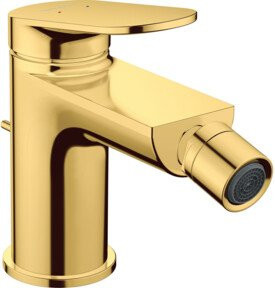 Duravit Bidet-Einhebelmischer Wave A in Gold poliert mit Zugstangenauslauf - Bild 1