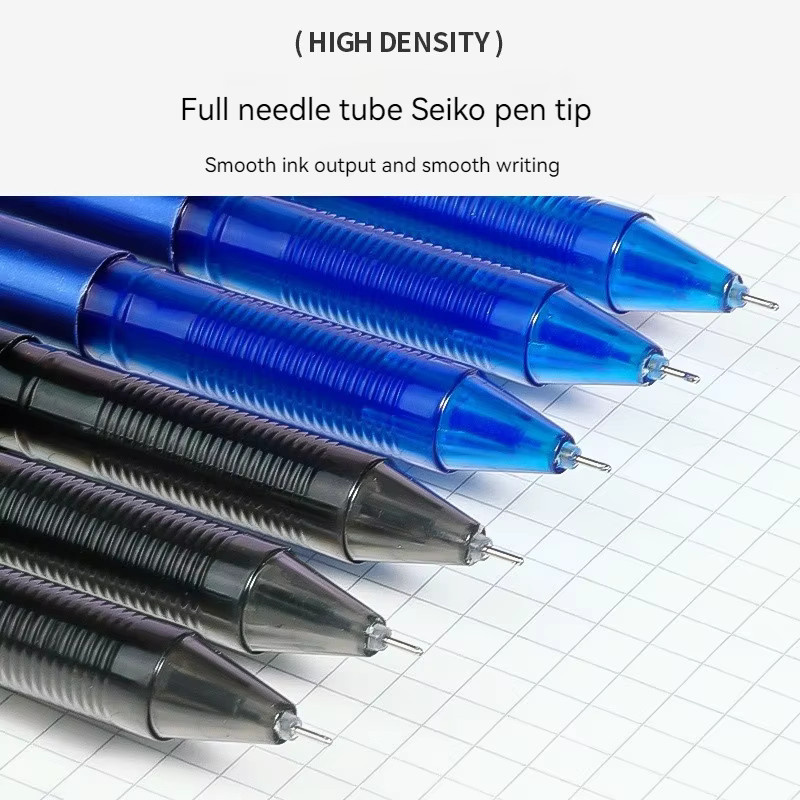 Löschbare Gelstifte mit 0,5 mm feiner Spitze in Blau und Schwarz für Schule und Büro - Bild 4