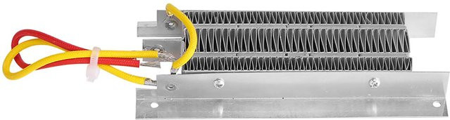 Elektrisches Keramik-Heizelement mfySpace mit Thermostat und Isolierung, 12V 400W, Grau/Silber - Bild 1