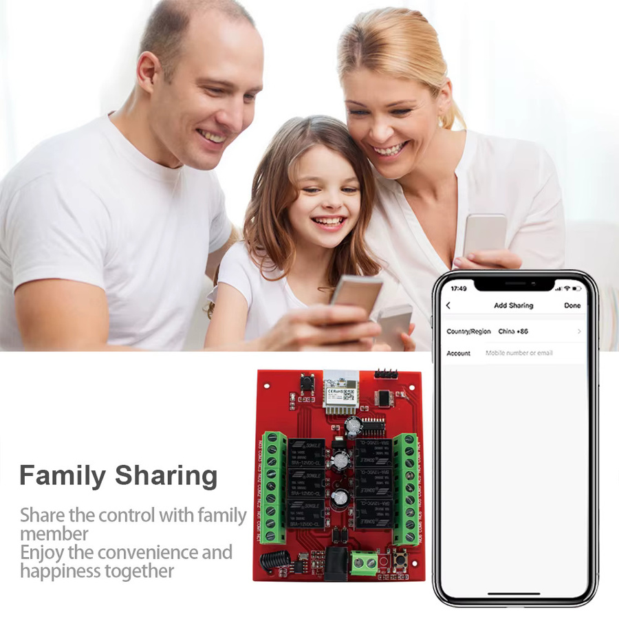 Tuya Smart WiFi Relaismodul Schalter mit 2/4/6/8 Kanälen für DC 12V/24V zur App-Steuerung und Automatisierung - Bild 3