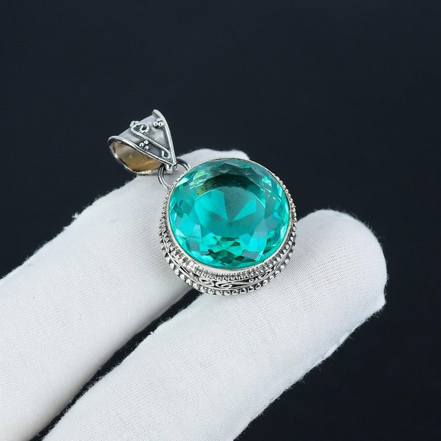 JewelryMart Anhänger Aquamarin, 925 Silber, Damen - Bild 1
