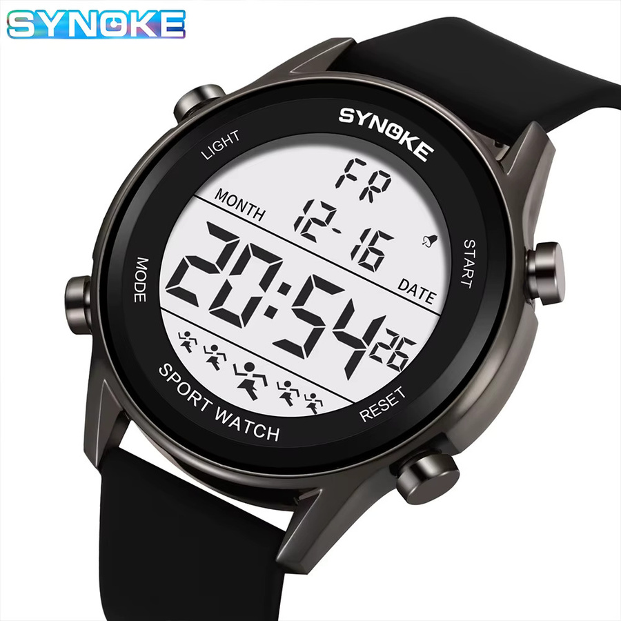 SYNOKE Digitaluhr, Silikon, Herren, wasserdicht - Bild 2