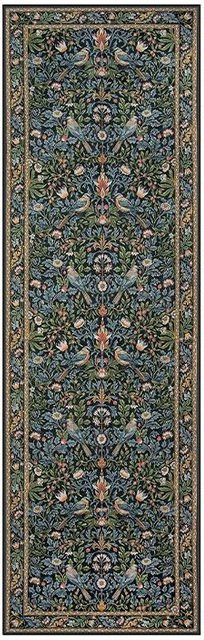 HGHT Flurteppich Läufer in Grün, Boho-Design, Maschinenwaschbar und Rutschfest, B/T: 60 x 240 cm - Bild 1