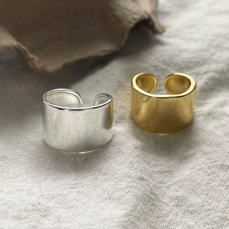 BFCLUB Ring 925 Silber, Gold, Damen, verstellbar - Bild 3