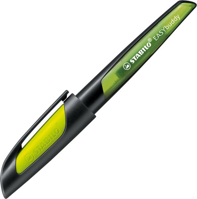 STABILO Easybuddy Patronenfüller mit L Feder für Linkshänder Schwarz/Limette - Bild 1