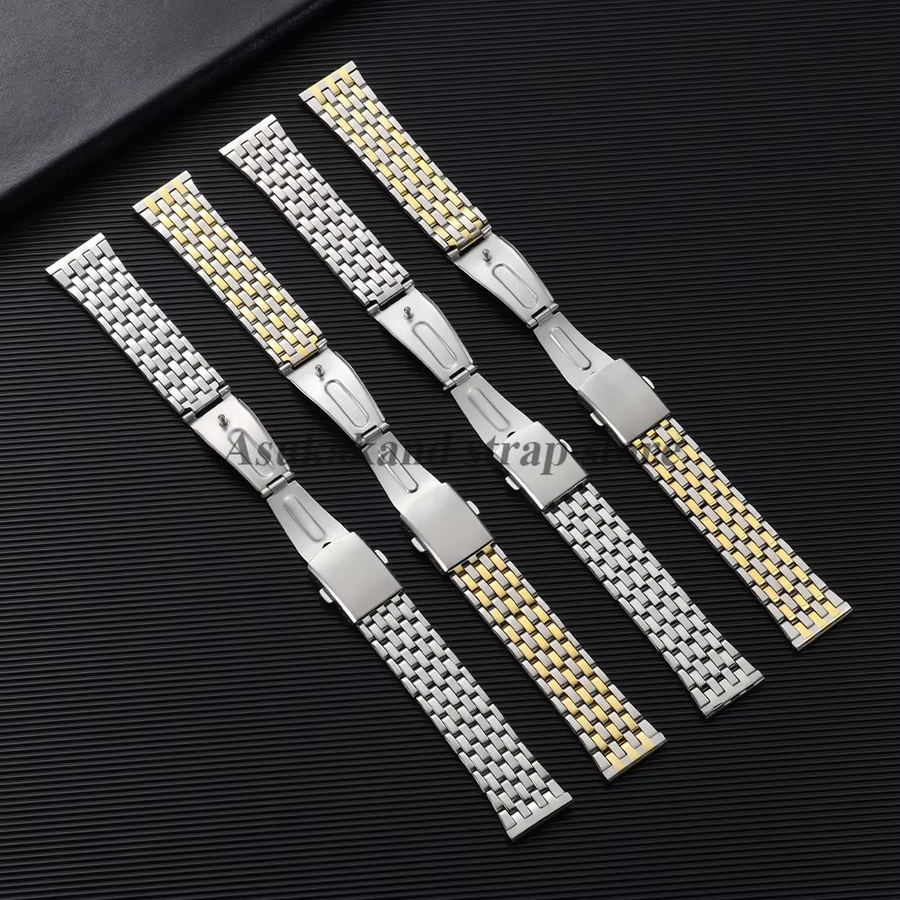 asukaband Uhrenarmband Edelstahl, Perle, Bicolor, Unisex - Bild 1