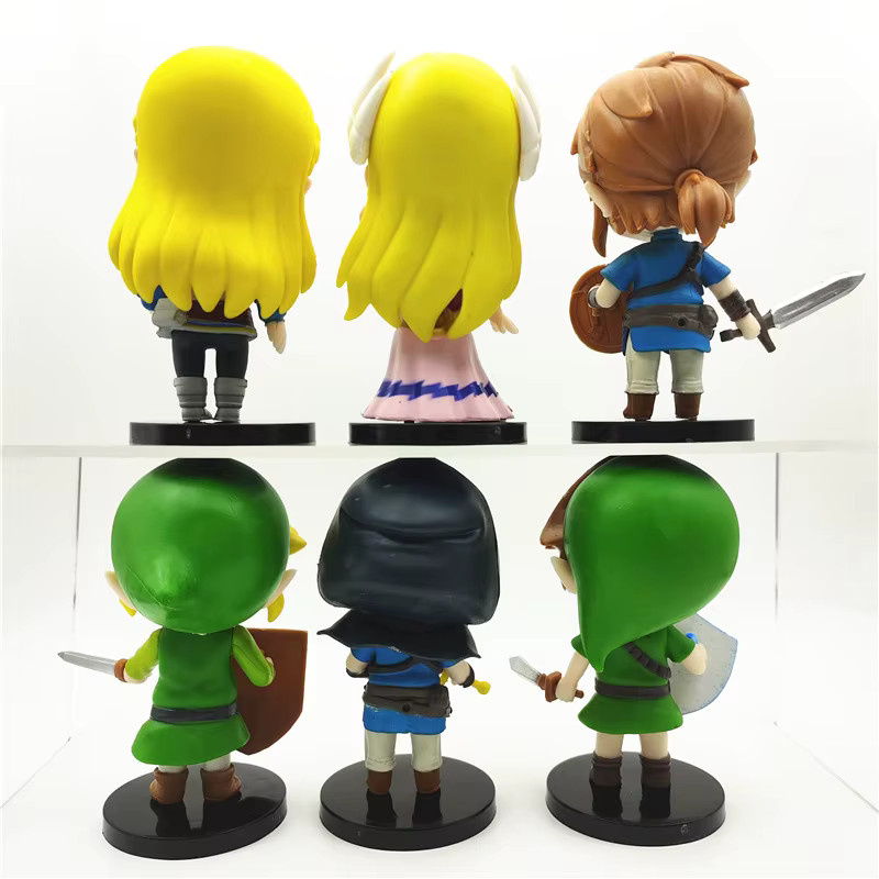 Bandai The Legend of Zelda Link Actionfiguren, 6-teiliges Set, 10cm - Bild 2