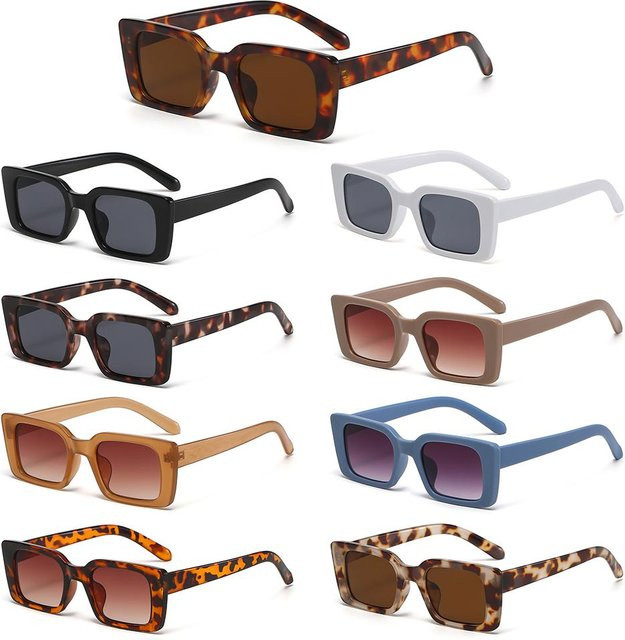 Gootrades Sonnenbrille, Quadratisch, Vollrand, Kunststoff, Unisex, Braun - Bild 1