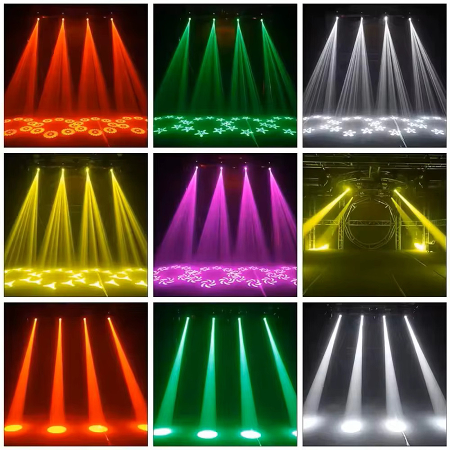 CHEGIT Mini Beam Moving Head LED Spotlight mit 150W, Weiß, 6+12 Prisma-Effekt, DMX 12CH, 540 Grad Pan und 180 Grad Neigung für Bühnenbeleuchtung - Bild 4
