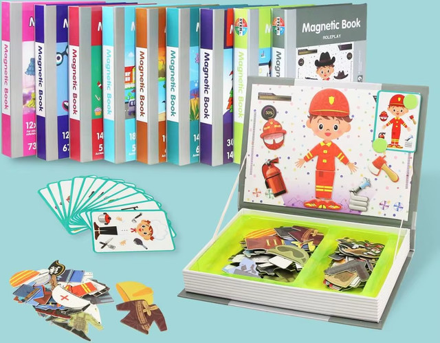 COOLPLAY Magnetisches Puzzlebuch, 3D-Puzzle-Spielzeug, Bunt / Mehrfarbig - Bild 1