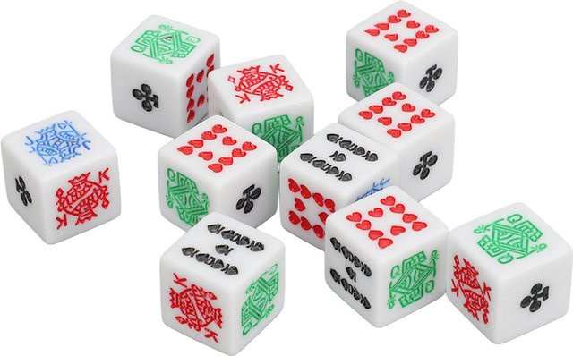 PULUZ 2 Pokerwürfel, 20-teiliges Set, Kunststoff, Bunt / Mehrfarbig - Bild 1