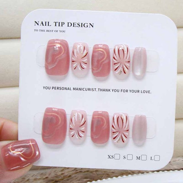 Pink-S Nagelflicken Damen, 10-teilig, Glänzend - Bild 1