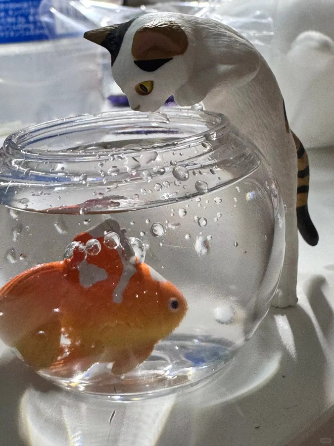 Banpresto Goldfisch-Katze, Blindbox, Fische fangen, schwarze Katze - Bild 3