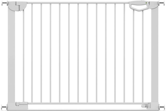 Geuther Tür- und Treppenschutzgitter Easylock mit Flatstep, Weiß, Breite: 111 cm - 118 cm - Bild 1