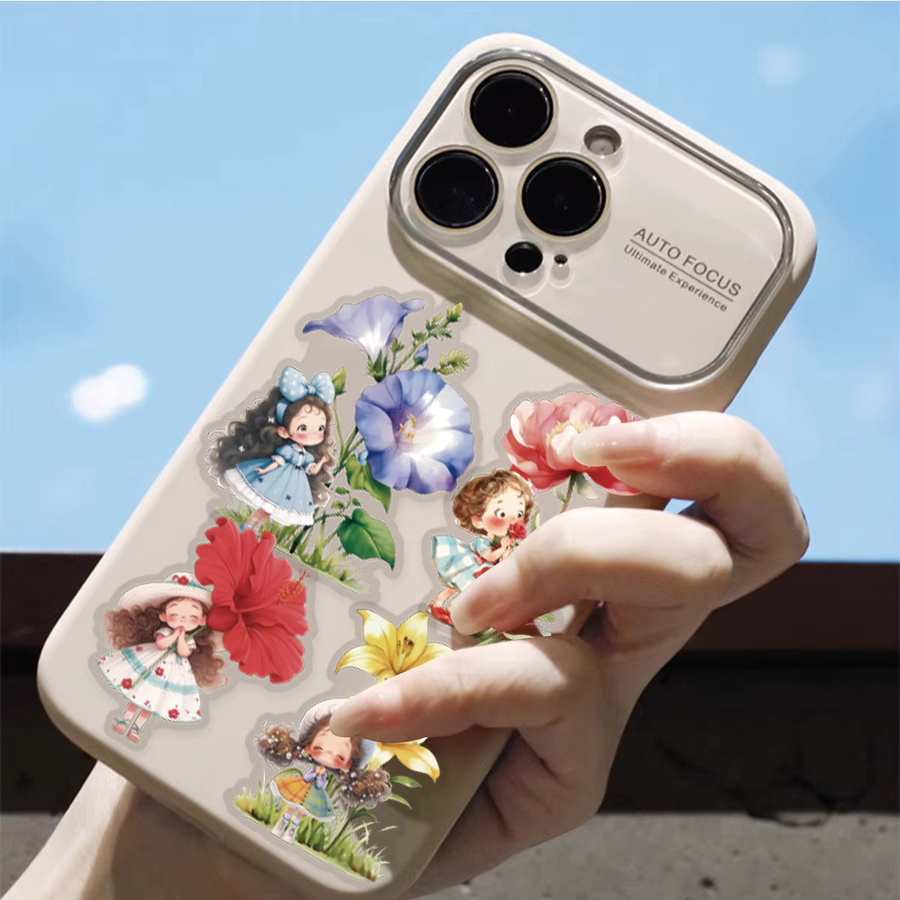 Etori Life Flower Roam Aquarell-Aufkleber mit Blumen- und Mädchen-Motiven, 10 Stück, Multicolour - Bild 2