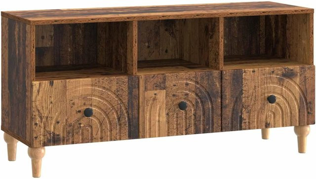 vidaXL TV-Schrank aus Holzwerkstoff in Braun, Modernes Design für dein Wohnzimmer, B/T/H: 102 x 34,5 x 50 cm - Bild 1