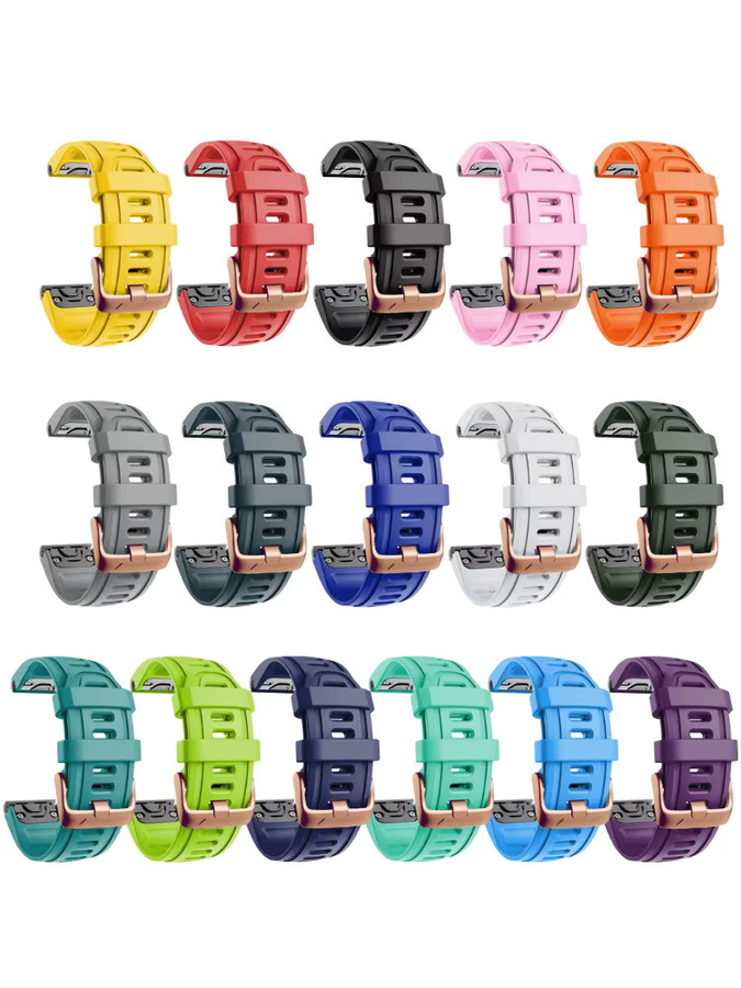 QCTOG Uhrenarmband Silikon, 20 mm, für Garmin Fenix 8 7S 6S 5S instinct 2S Mk3 - Bild 6