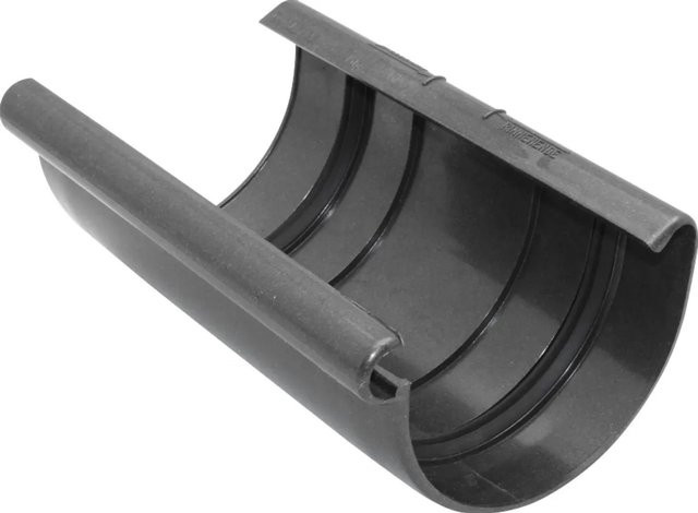 Marley Rinnenverbindungsschale RG 75 Halbrunde Dachrinne in Anthrazit-Metallic - Bild 1