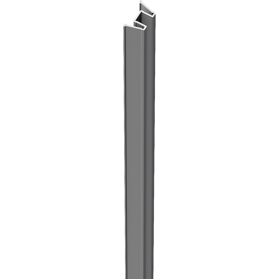 ZacAlu Aluminium-Einschubleiste für Aluminium-Zaunpfosten, Silbergrau, Höhe: 190 cm - Bild 2