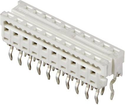 Molex Einbau-Buchsenleiste Standard in Weiß mit 20 Polen und 1,27 mm Rastermaß - Bild 1