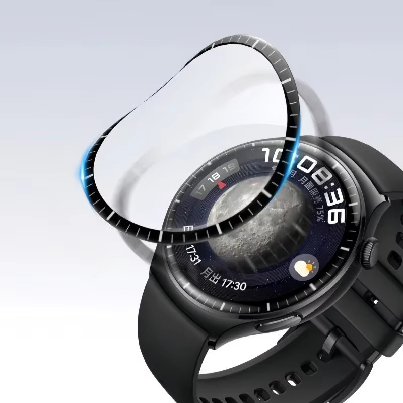 FancyWrist Displayschutzfolie für Huawei Watch 5, 42 mm/46 mm, Schwarz - Bild 4