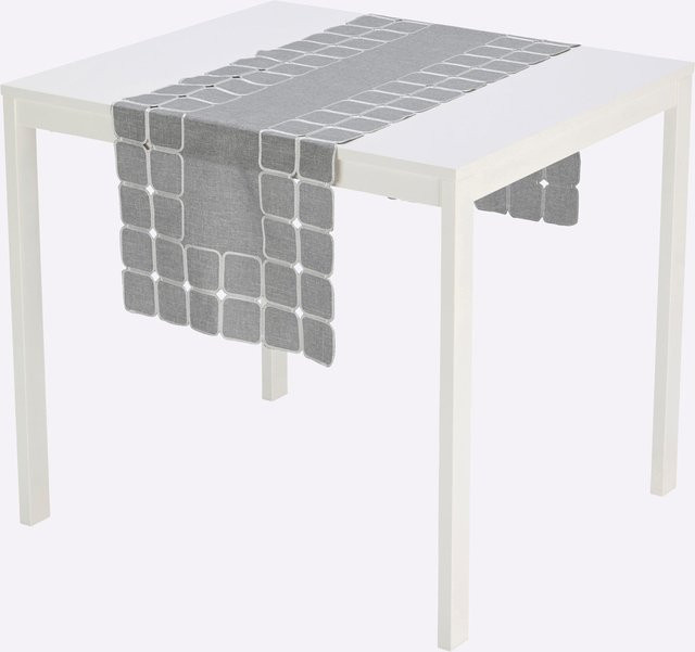 Heine Tischdecke modern in Grau aus 100% Polyester, Breite: 140 cm, Höhe: 40 cm - Bild 1