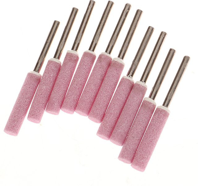 HUXUAN Kettensäge Schärfset mit 10 Teilen inklusive Schleifsteinen und Feilen für 4/4,8/5,5/6mm Ketten - Bild 1
