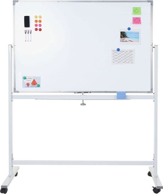 MCW Whiteboard MCW-C85 Magnettafel als mobile Pinnwand mit Zubehör, Breite: 120 cm, Höhe: 90 cm - Bild 1