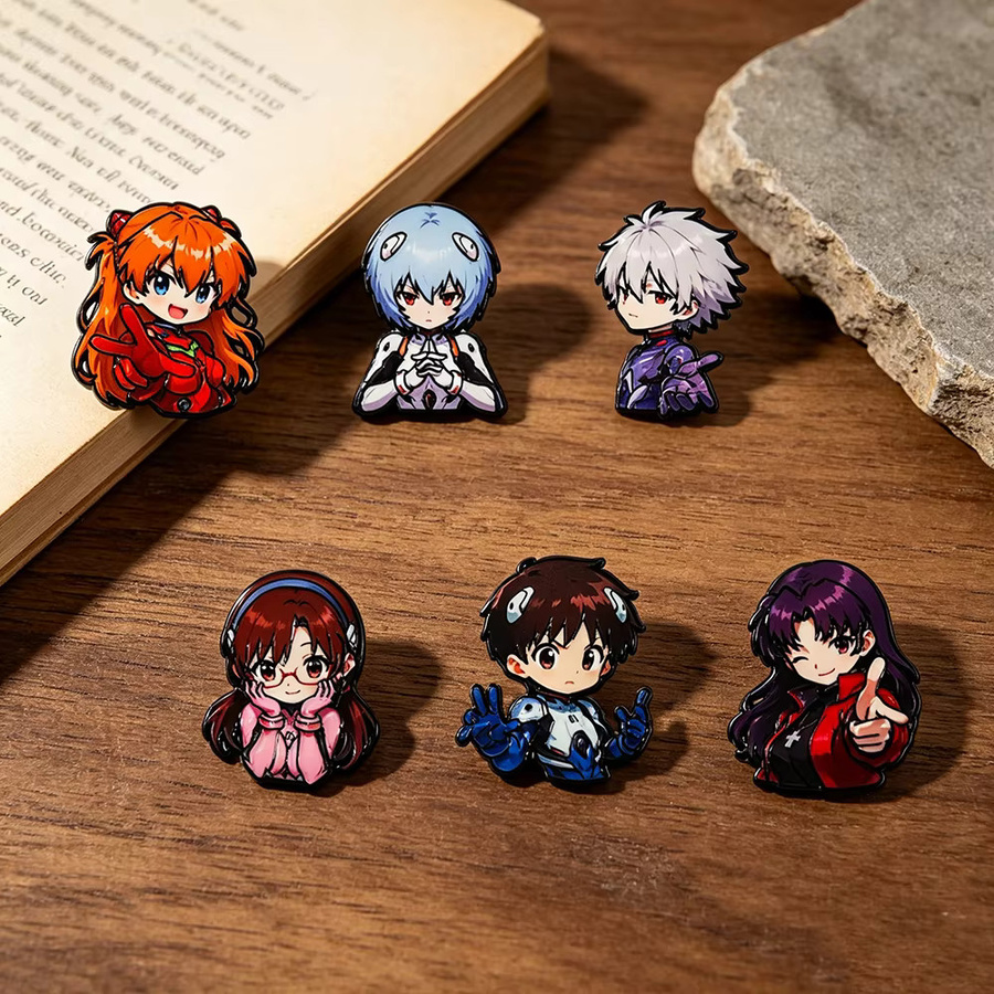 Bandai Anime Q-Version Charakter-Anstecknadel-Set, 6-teiliges Set - Bild 2
