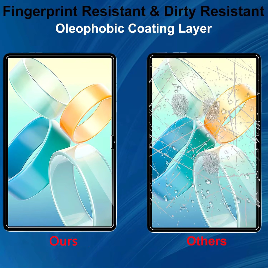Teclast 10,1 Zoll Schutzglas für M50 M50S M50HD M50Pro M50Plus HD, transparentes Anti-Fingerprint Displayschutzglas aus gehärtetem Glas - Bild 3