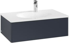 V&B Waschtischunterschrank Antao mit Auszugbeleuchtung ohne Front, lackiert, B/T/H: 78,8 x 25,6 x 49,6 cm - Bild 1