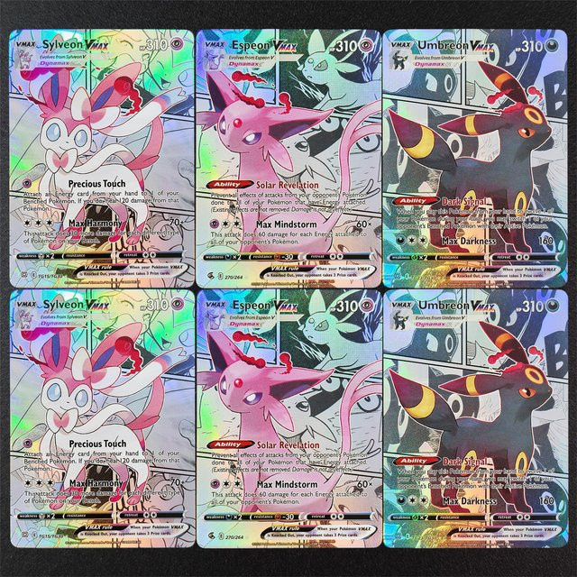 Keeppley Pokemon Manga-Stil Umbreon Espeon Sylveon Eevee Vaporeon Flareon Leafeon Glaceon Jolteon, Spielkarten, Englisch - Bild 1