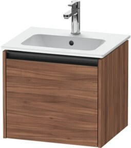 Duravit Waschtischunterschrank Ketho.2 in Nussbaum Natur, wandhängend mit 1 Auszug, B: 51 cm, T: 42 cm, H: 44 cm - Bild 1
