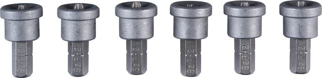 Parkside Bitverlängerung und Vierkantadapter Set mit Trockenbau-Bits und Tiefenstopp in Schwarz und Silber - Bild 1