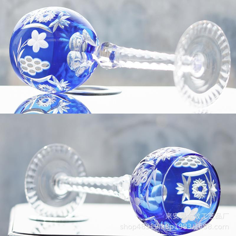 Yiran Furniture Kristallglas Weinglas für Rotwein und Champagner in Kugelform - Bild 3