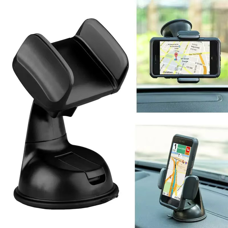 ODOMY Handyhalterung für das Auto mit 360 Grad Rotation, flexibler langer Arm und Saugnapf für Armaturenbrett oder Windschutzscheibe, universelle Freisprech-Halterung in Schwarz oder Rot - Bild 5