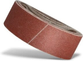 Menzer Schleifbänder K80 für Holz, Metall und Farbe, B: 40 mm, L: 303 mm, 10er Packung - Bild 1