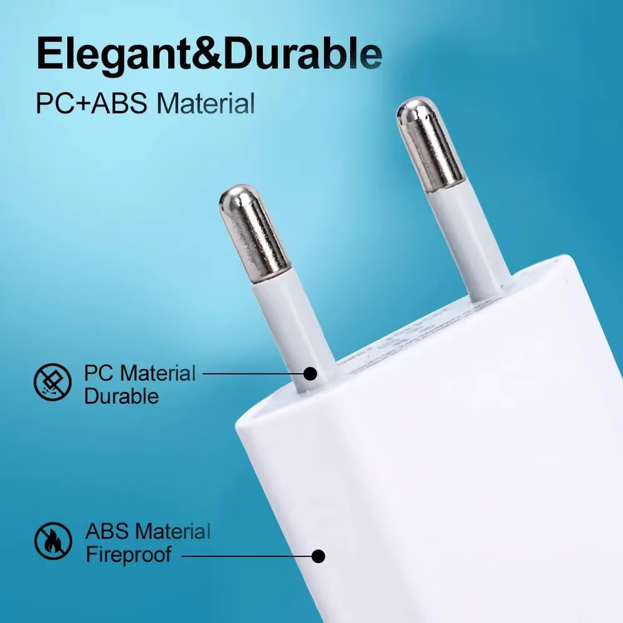 Universal USB Home Travel Netzteil 5V/1A EU-Stecker für Samsung Xiaomi Huawei in Schwarz oder Weiß - Bild 2