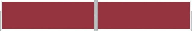 Furnicato Ausziehbare Seitenmarkise aus Polyester in Rot, Höhe: 160 cm, Breite: 1000 cm - Bild 1