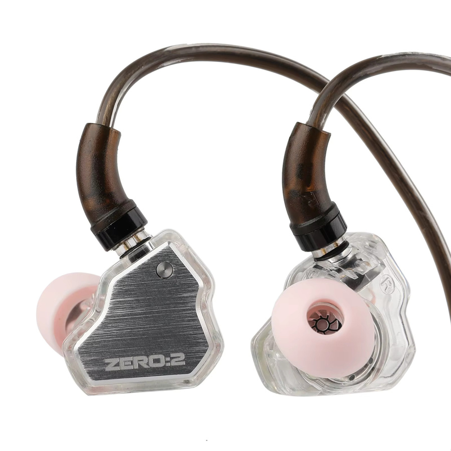 7 Hz x Crinacle Zero:2 In-Ear Monitor mit 10 mm dynamischem Treiber und silbernem OFC-Kabel - Bild 1