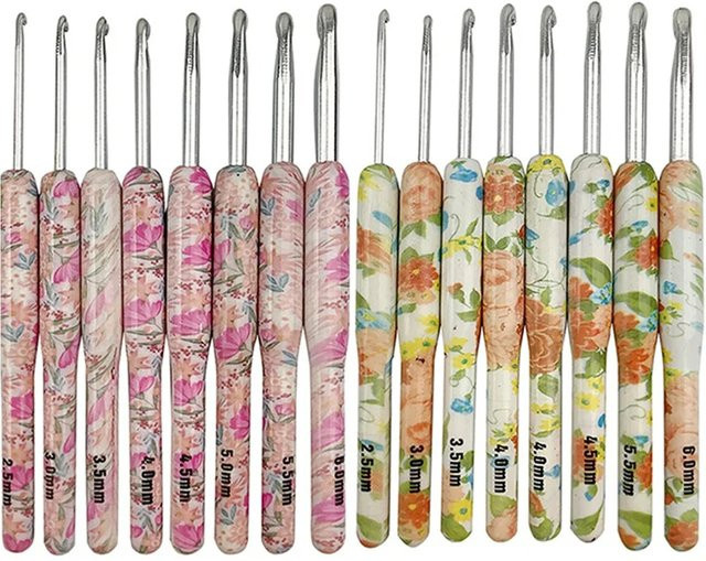 8-teiliges Häkelwerkzeug-Set von NOTIONSLAND in Pink und Multicolour für DIY-Bastelarbeiten - Bild 1