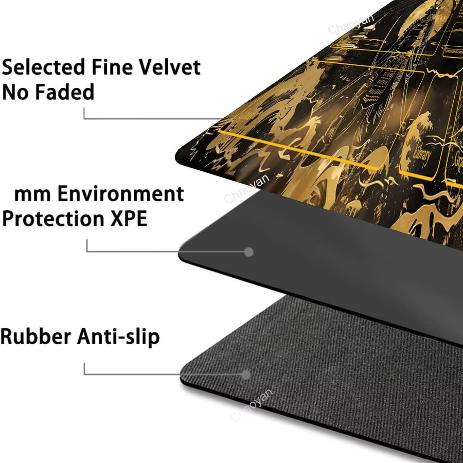 Mairuige Samurai MousePad Magic Playmat für TCG und Commander, Schwarz/Mehrfarbig, B/H: 35,56 x 60,96 cm - Bild 4
