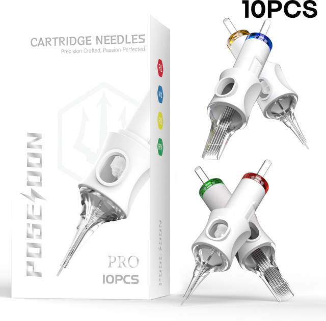 POSEIDON V6 PRO MAX Tattoo Nadeln, 10 Stück, Einweg Patronen - Bild 1