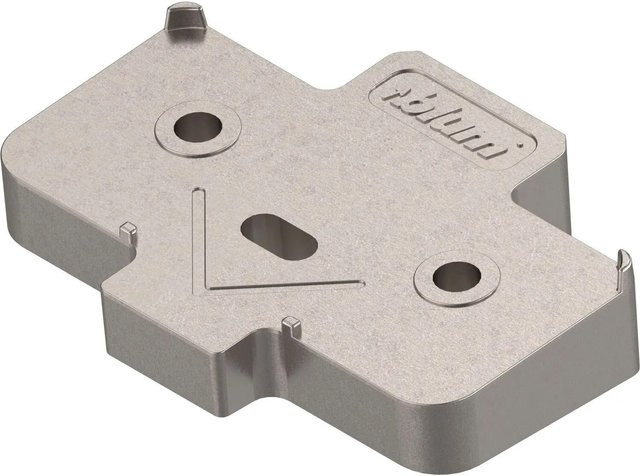 Blum Winkelkeil Kreuzform +5 Grad Schraubversion vernickelt silber Höhe: 6 mm - Bild 1