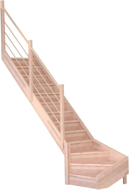 StarWood Treppe Mykonos Pro Buche Gewendelt in Braun und Beige, Länge: 90 cm - Bild 1